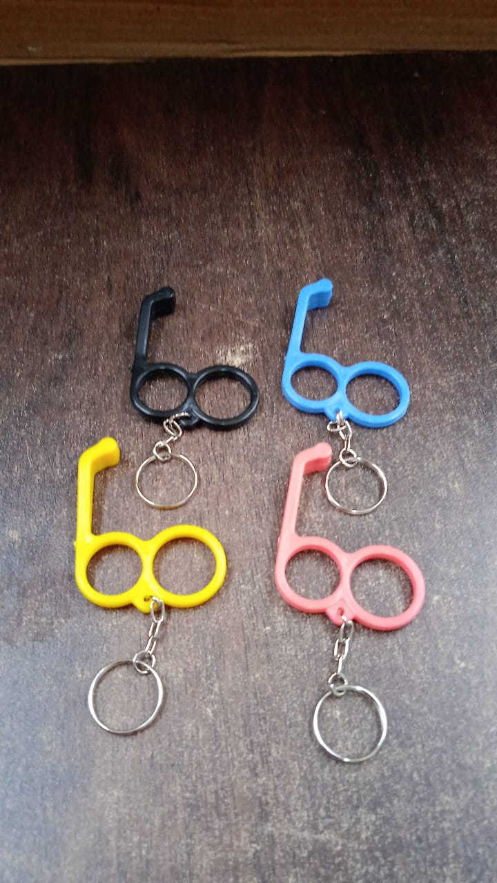 2-in-1 Plastic Dual-Finger Mobile Stand cum Keyring (1 Pc, Mixed Color) 2-in-1 Plastic Dual-Finger Mobile Stand cum Keyring (1 Pc, Mixed Color)